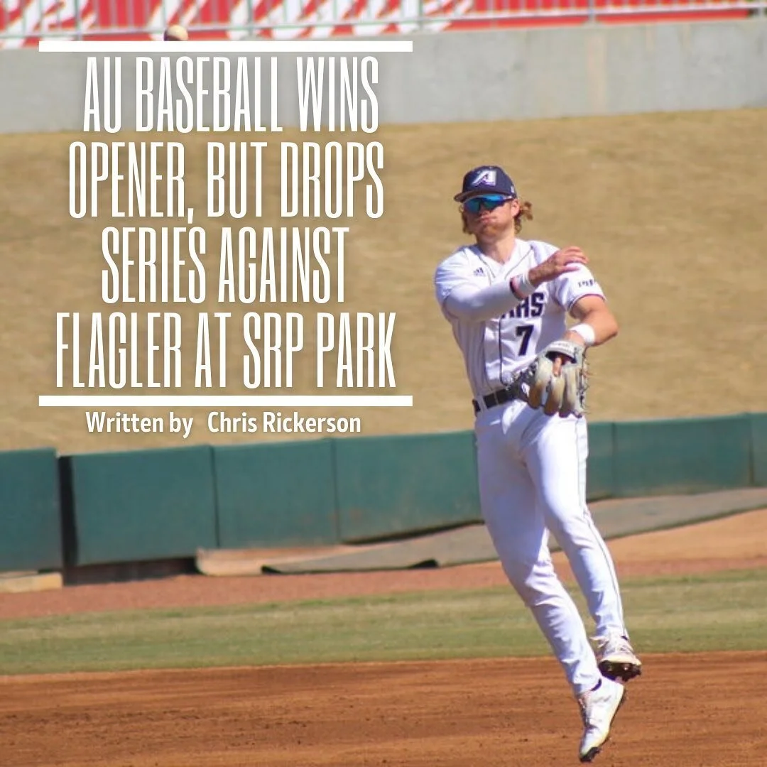 The Augusta University baseball team lost a three-game series to Flagler College by two games to one at SRP Park. Game One was played Friday night, Feb. 26, and Game Two and Three were played on Saturday, Feb. 27.

The Jaguars win came on Friday nigh