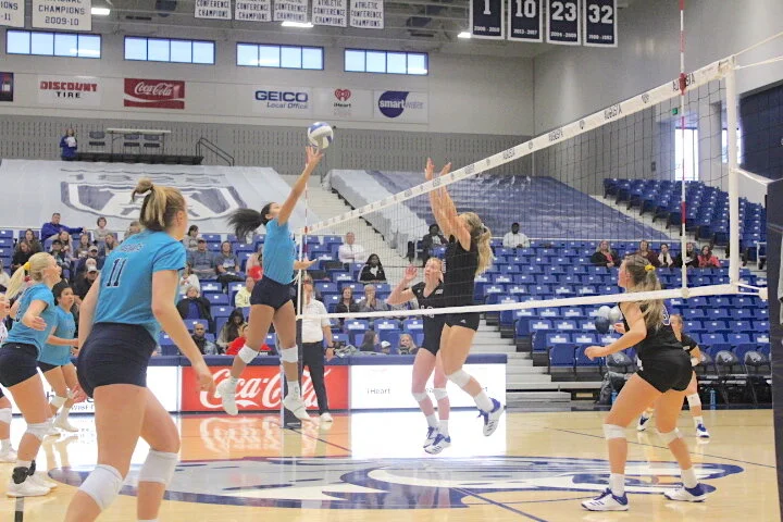 Jaguars win on road in four sets against conference opponent Lander 