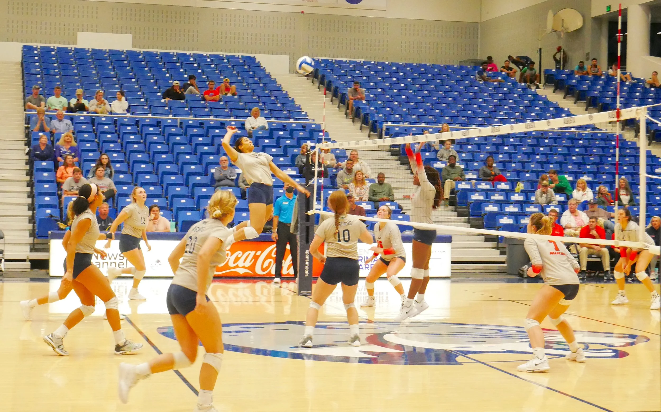 AU volleyball team defeats rival USC Aiken in five sets