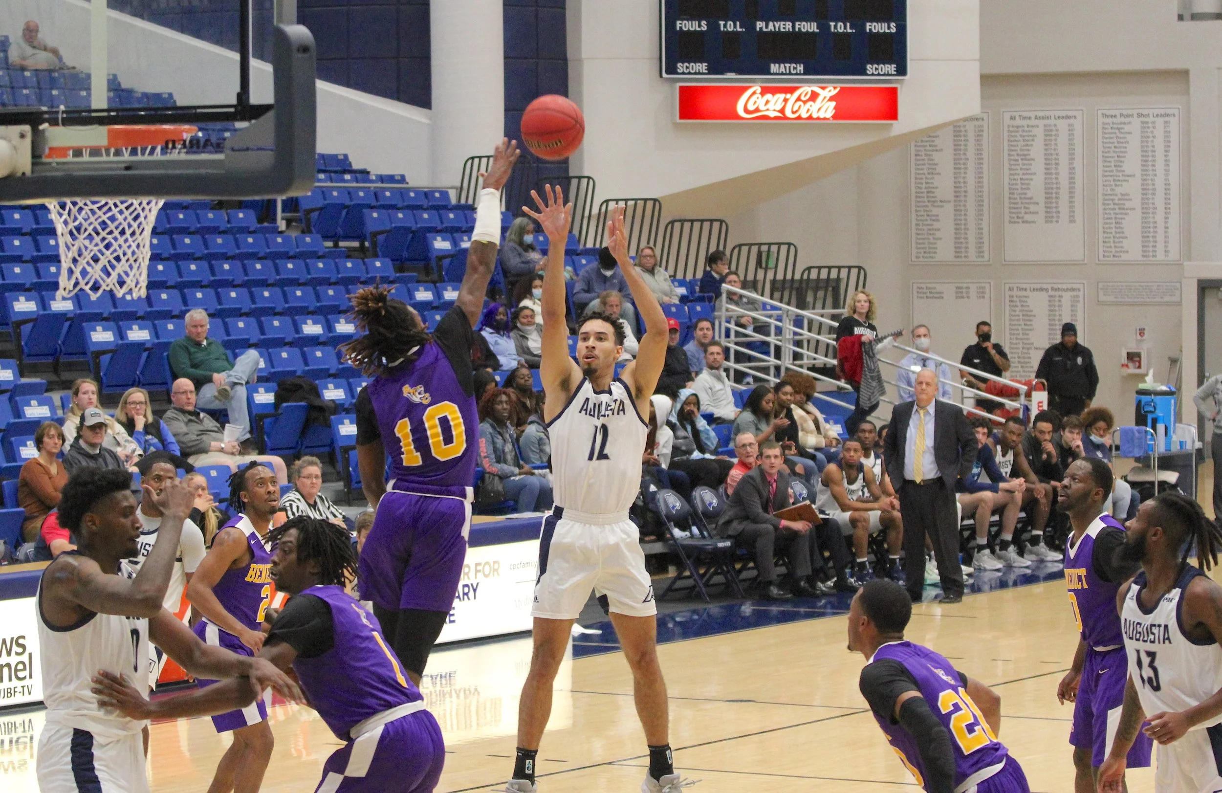 AU men’s basketball wins home-opener&nbsp;in dominant fashion over Benedict College&nbsp;
