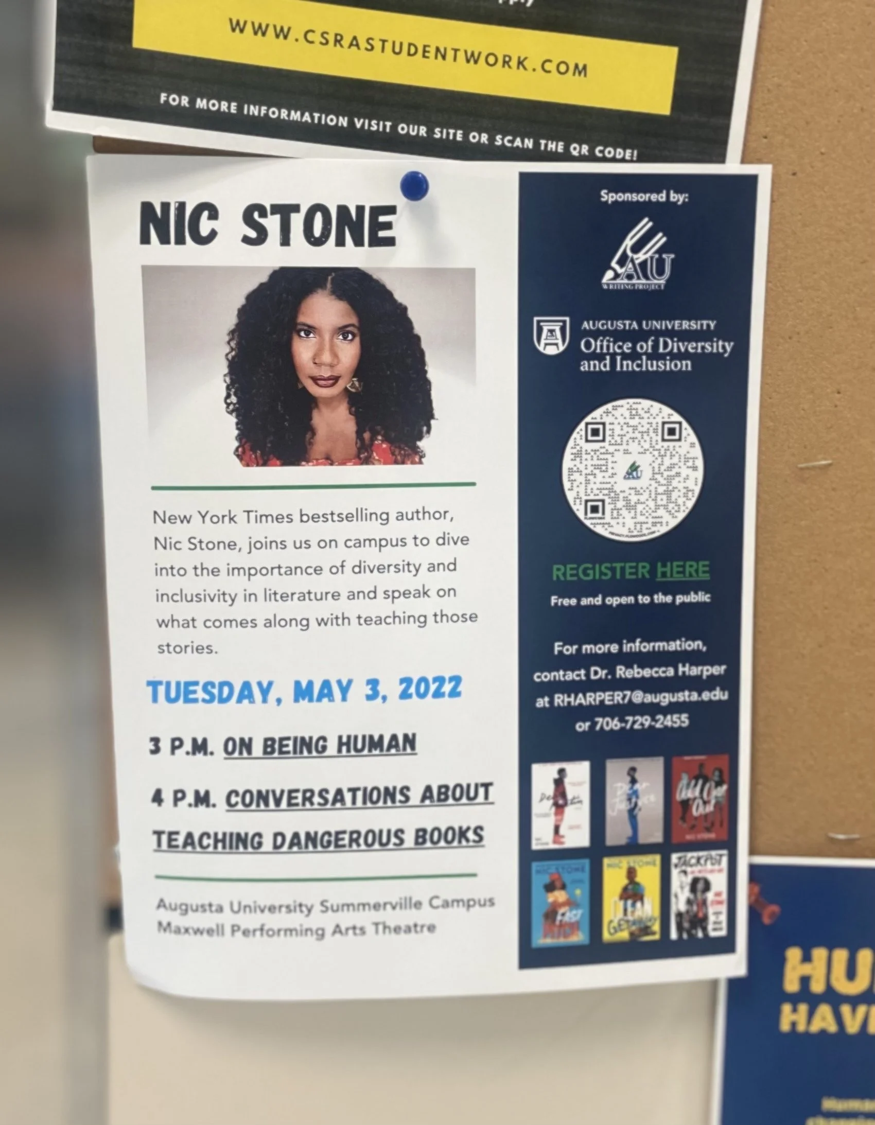 Author Nic Stone to visit Summerville campus next week