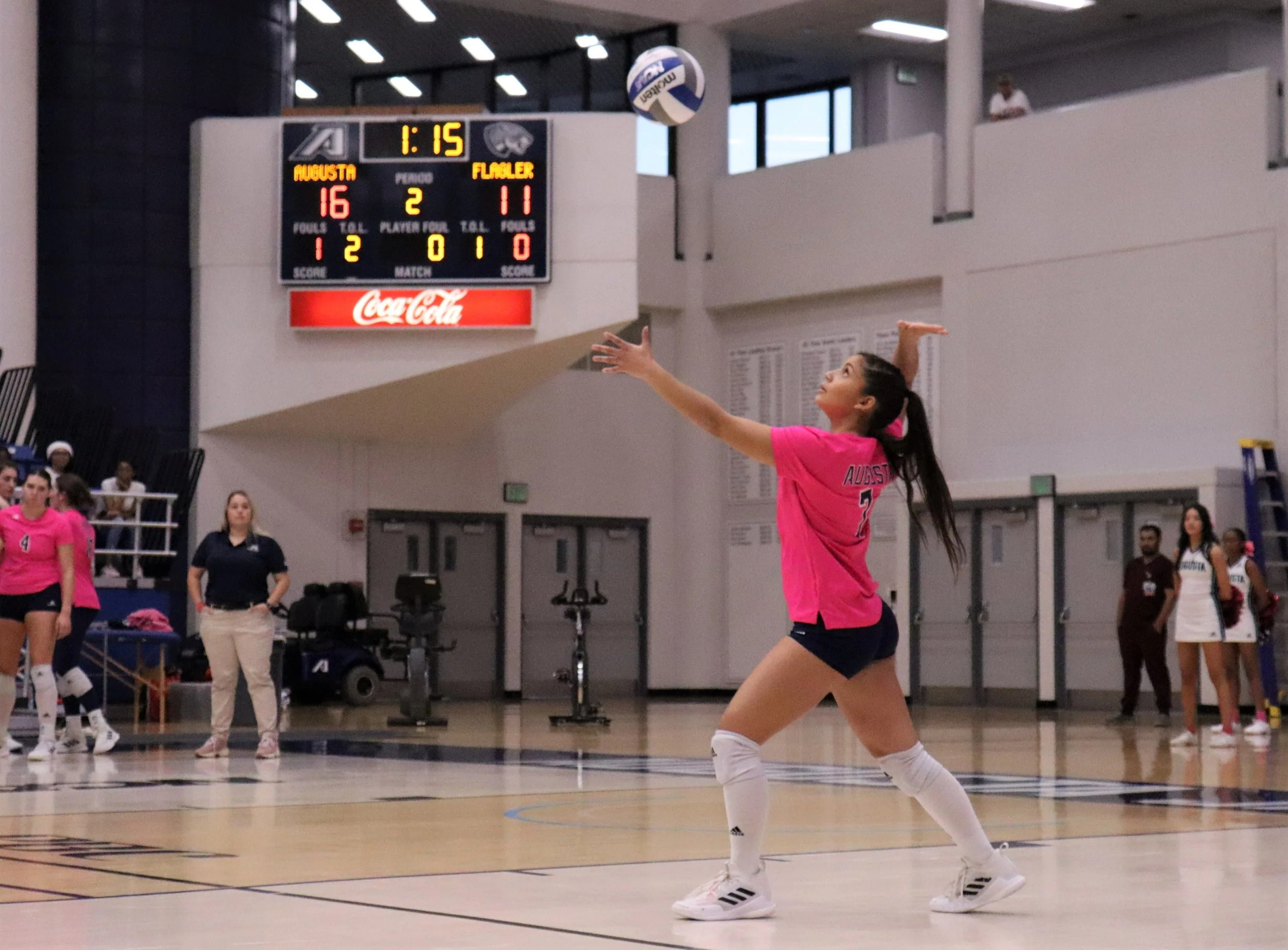 Jaguar volleyball team defeats Flagler in PBC match