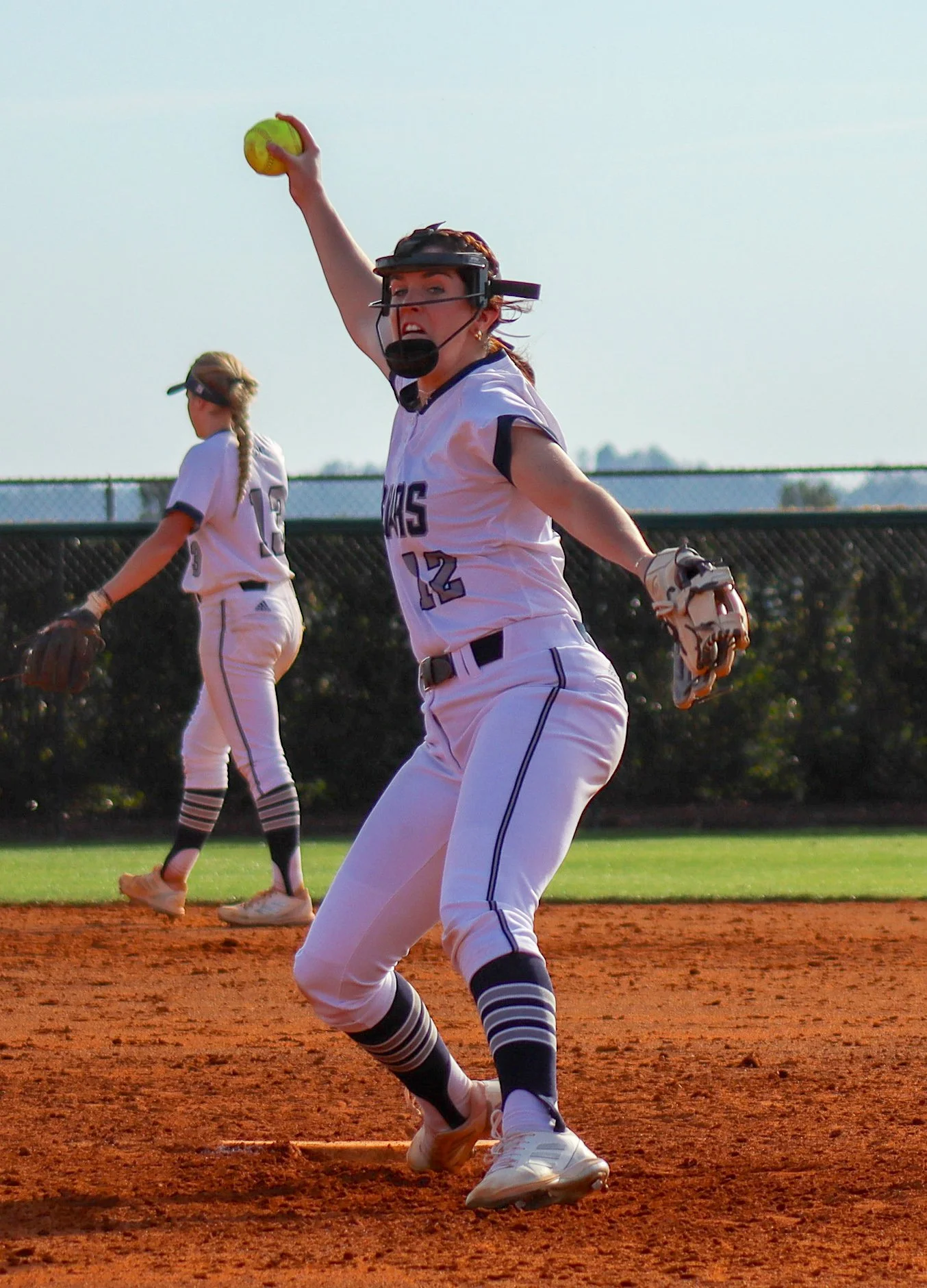 Jaguar softball sweeps Chowan behind Poff's big day