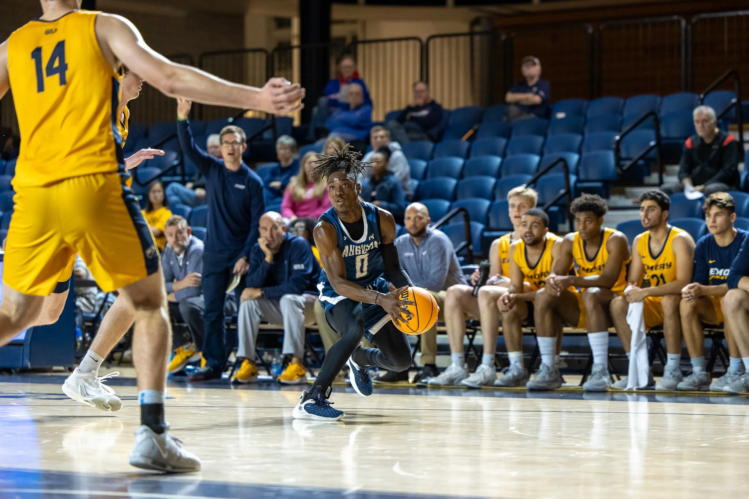 Jaguar men fall to Emory in basketball exhibition, 96-86