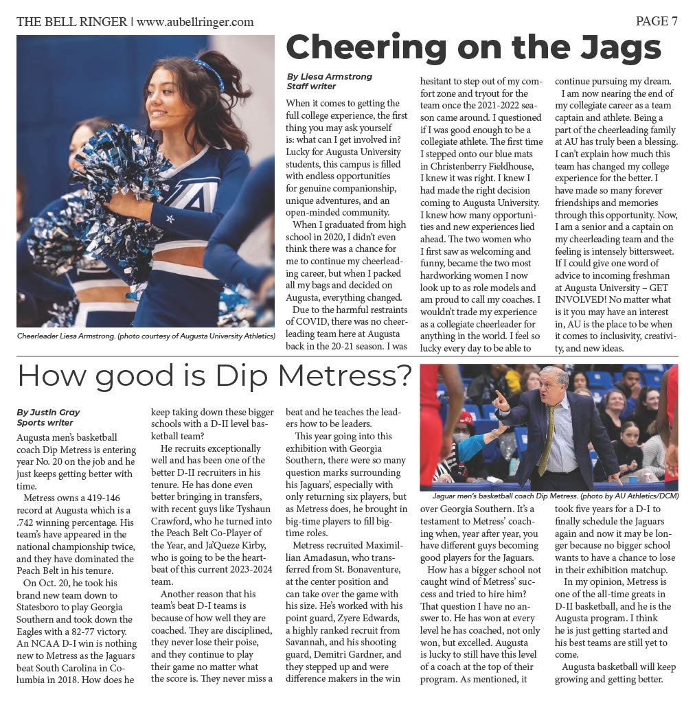 Introducing the Monday, Nov. 27, 2023 Vol. 70. Issue 2 of The Bell ...