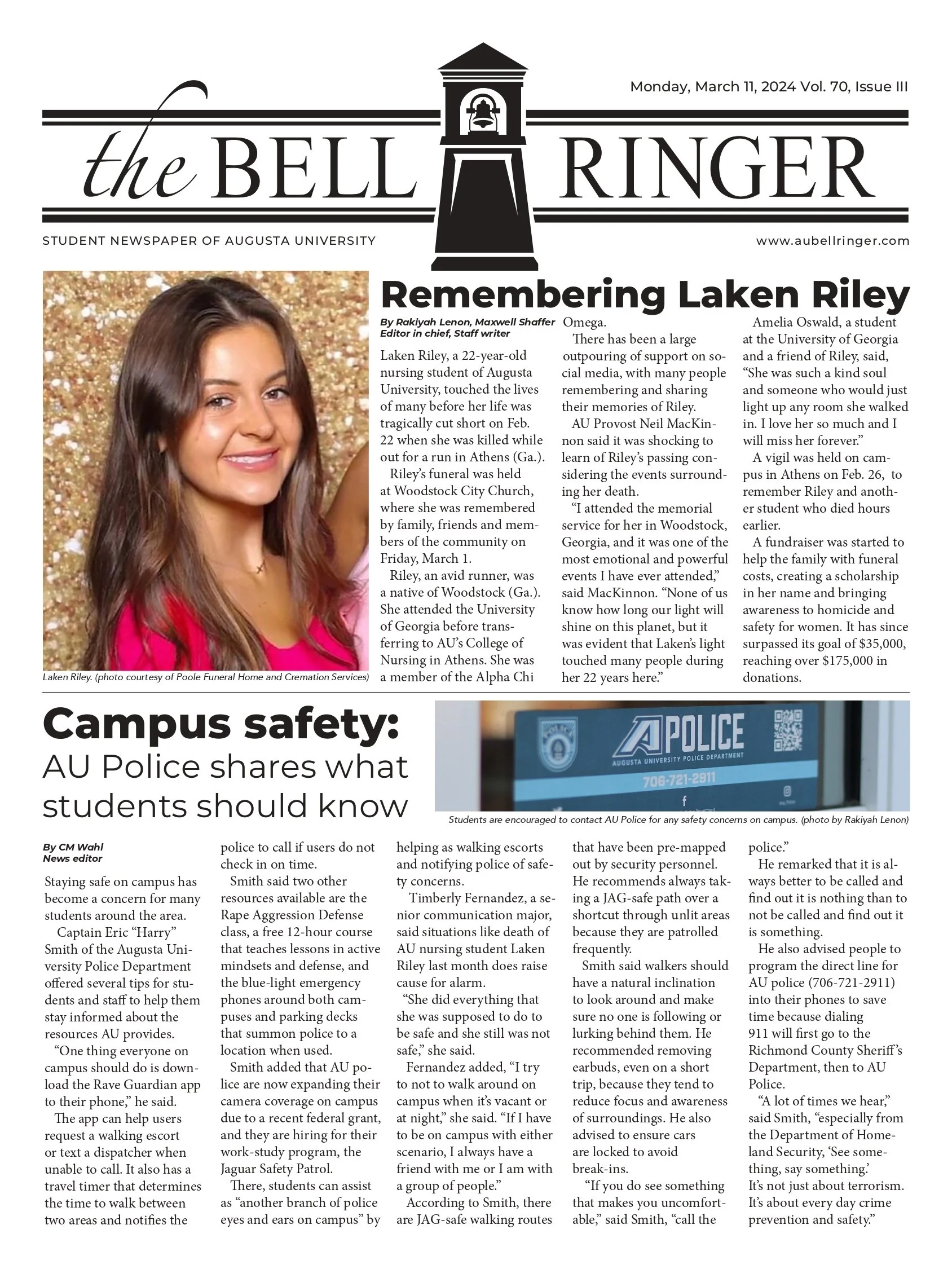 Now available: The Bell Ringer's Monday, March 11, 2024, Vol. 70 ...