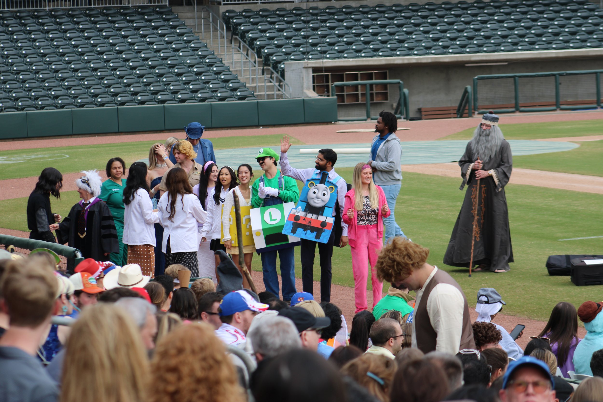  Students dressed up in costumes inspired from the early 2000s at MCG’s Match Day celebration on March 15. 