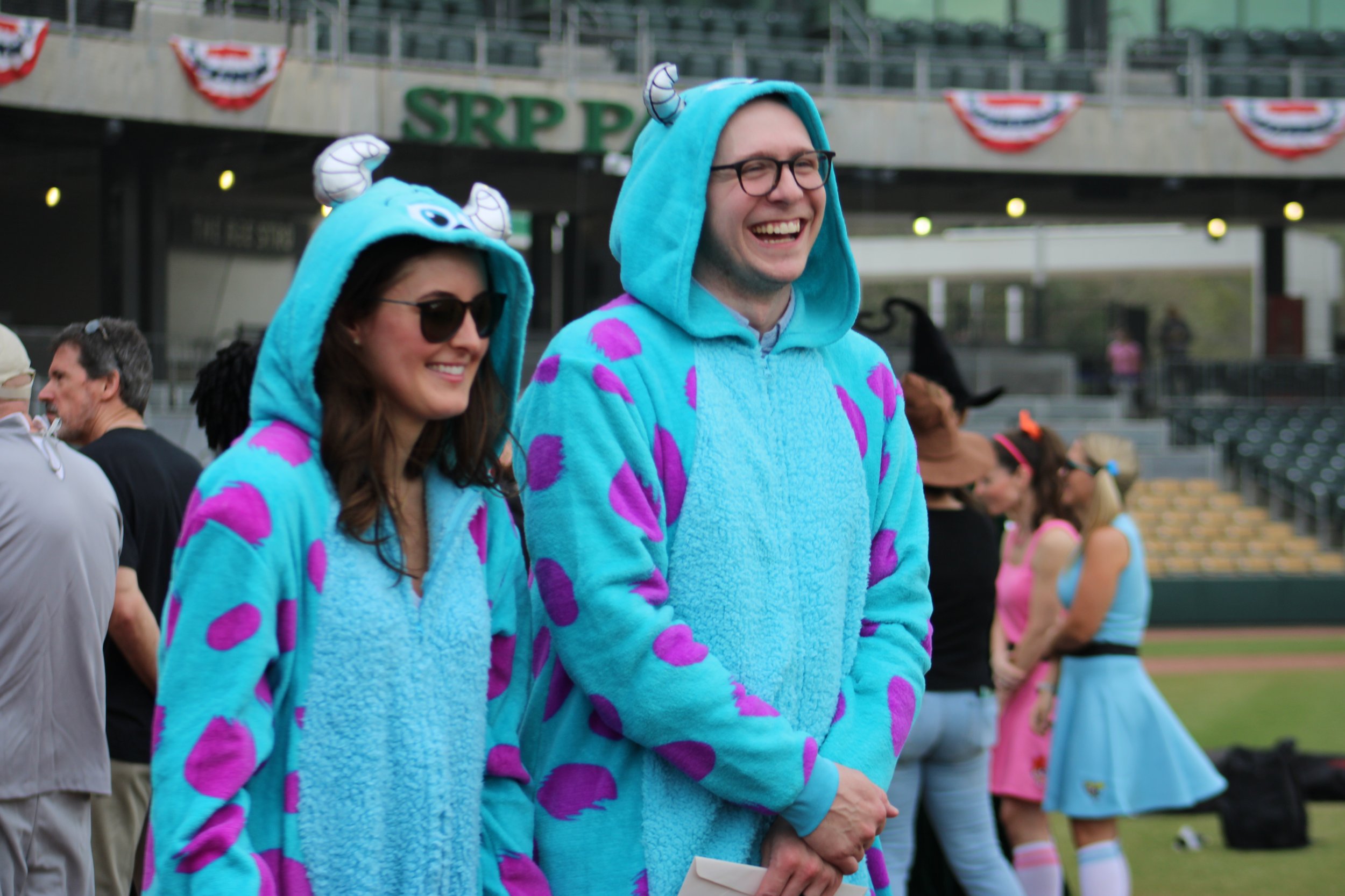  Couple wearing matching costumes at MCG’s Match Day ceremony on March 15. 