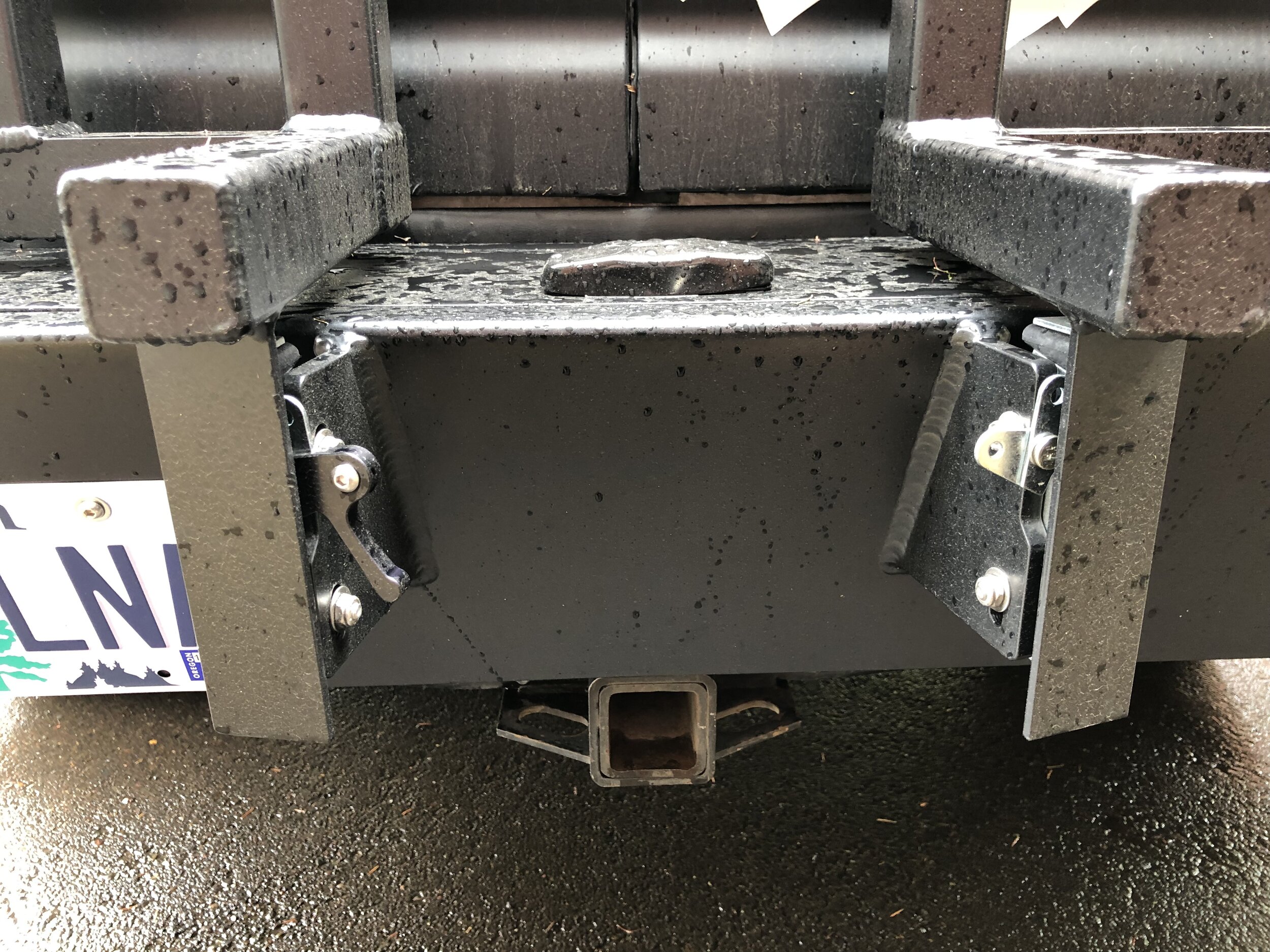 Missing swing gate hardware noticed when wrapping up. 