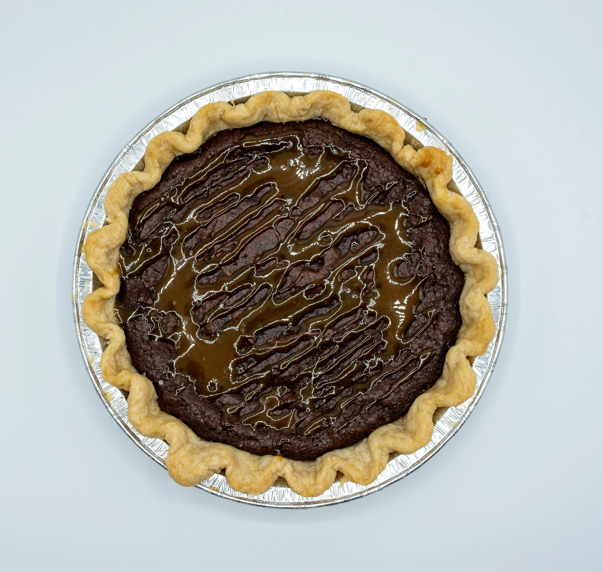 Salted Caramel Brownie Pie — Little Lost Kitchen