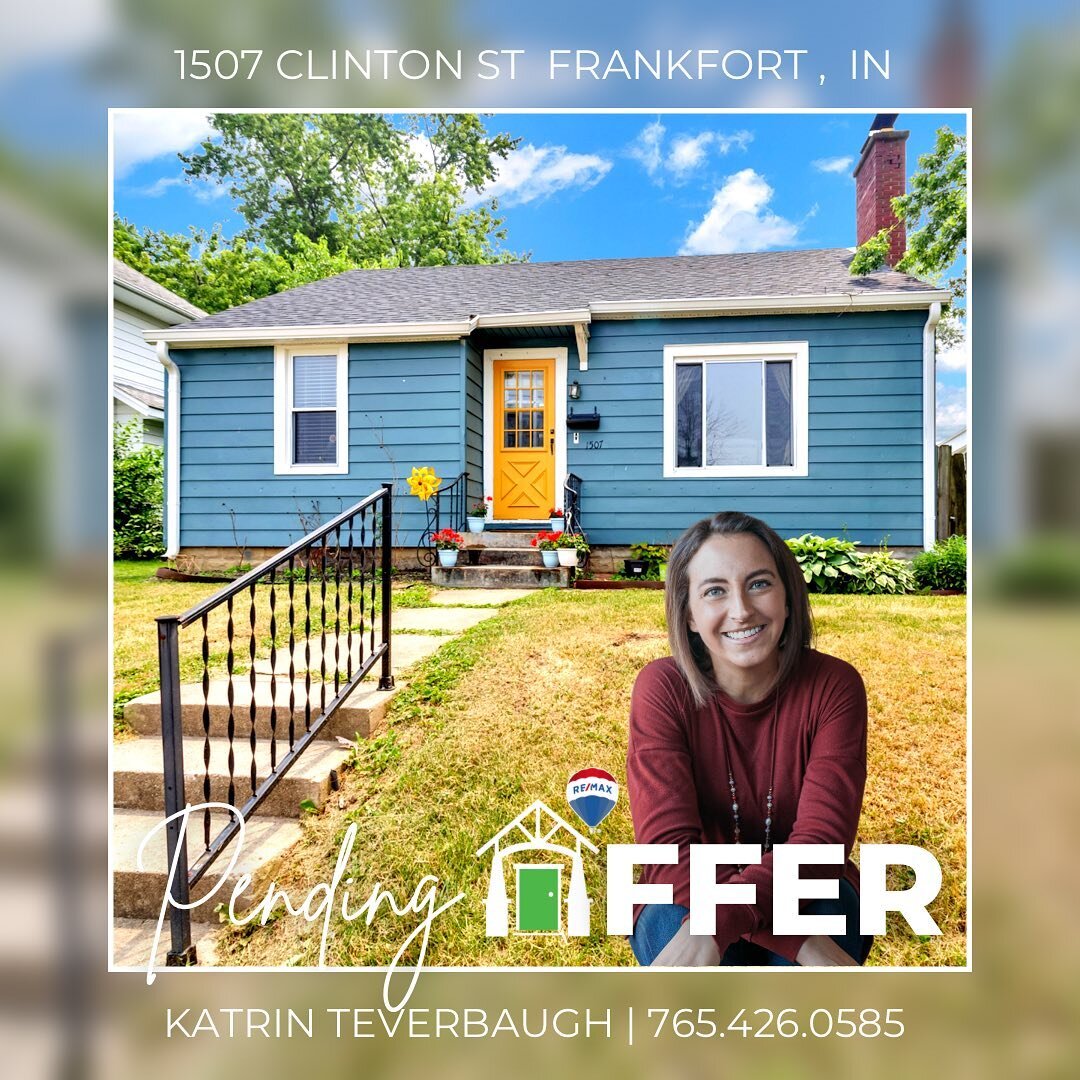 This beautiful bungalow is off the market! 🤩🏡

Congratulations to @katrin.teverbaugh.realtor for getting a Pending Offer on this ADORABLE Frankfort, IN home.

This is one lucky new homeowner!