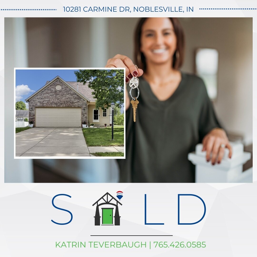 This one was a bit of a challenge, but that's never stopped @katrin.teverbaugh.realtor before!⁠
⁠
This gorgeous Noblesville, IN home is now 𝐒𝐎𝐋𝐃! Congratulations to all involved to get this deal done. 👏🏼👏🏼👏🏼