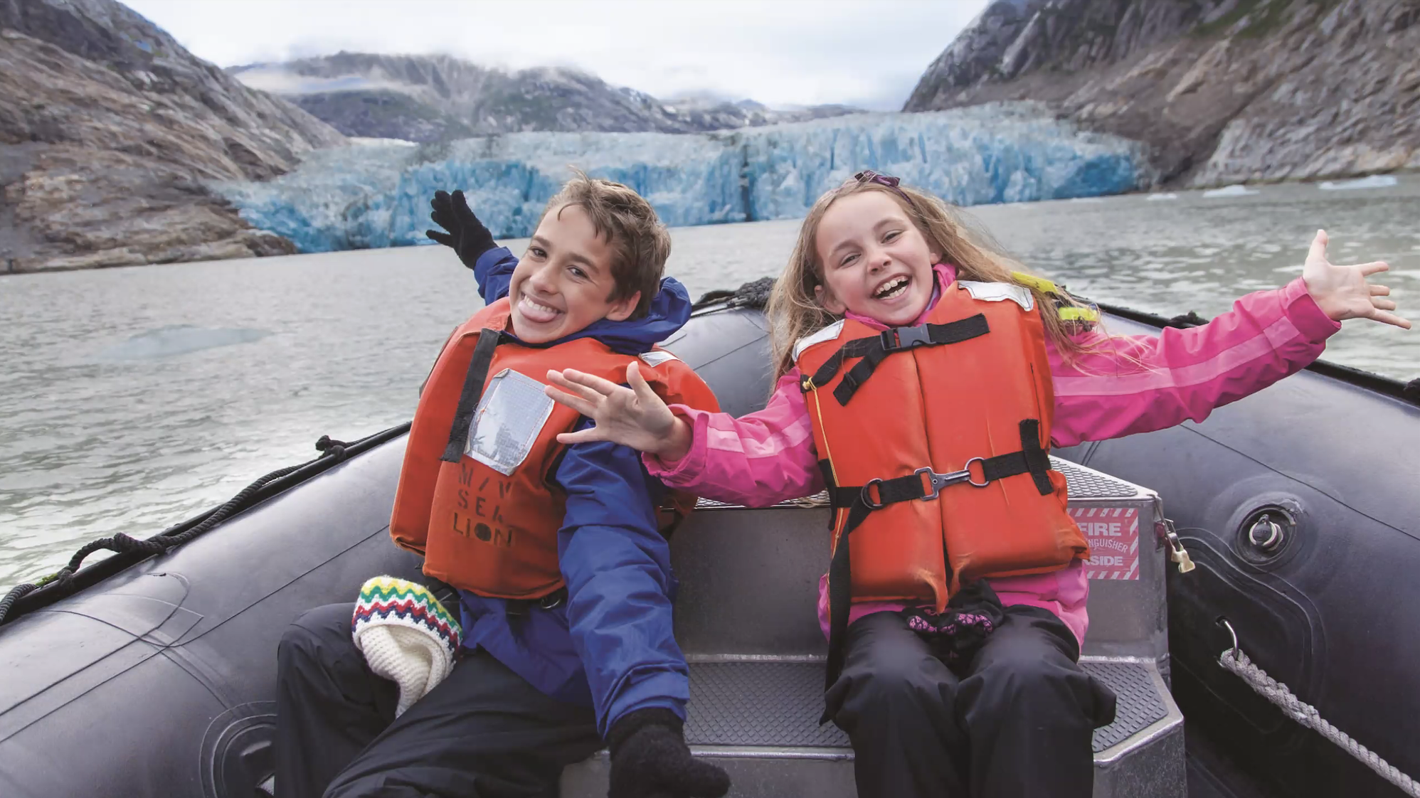 Kids Glacier Alaska Multi-gen Stock Image - March 2024.png