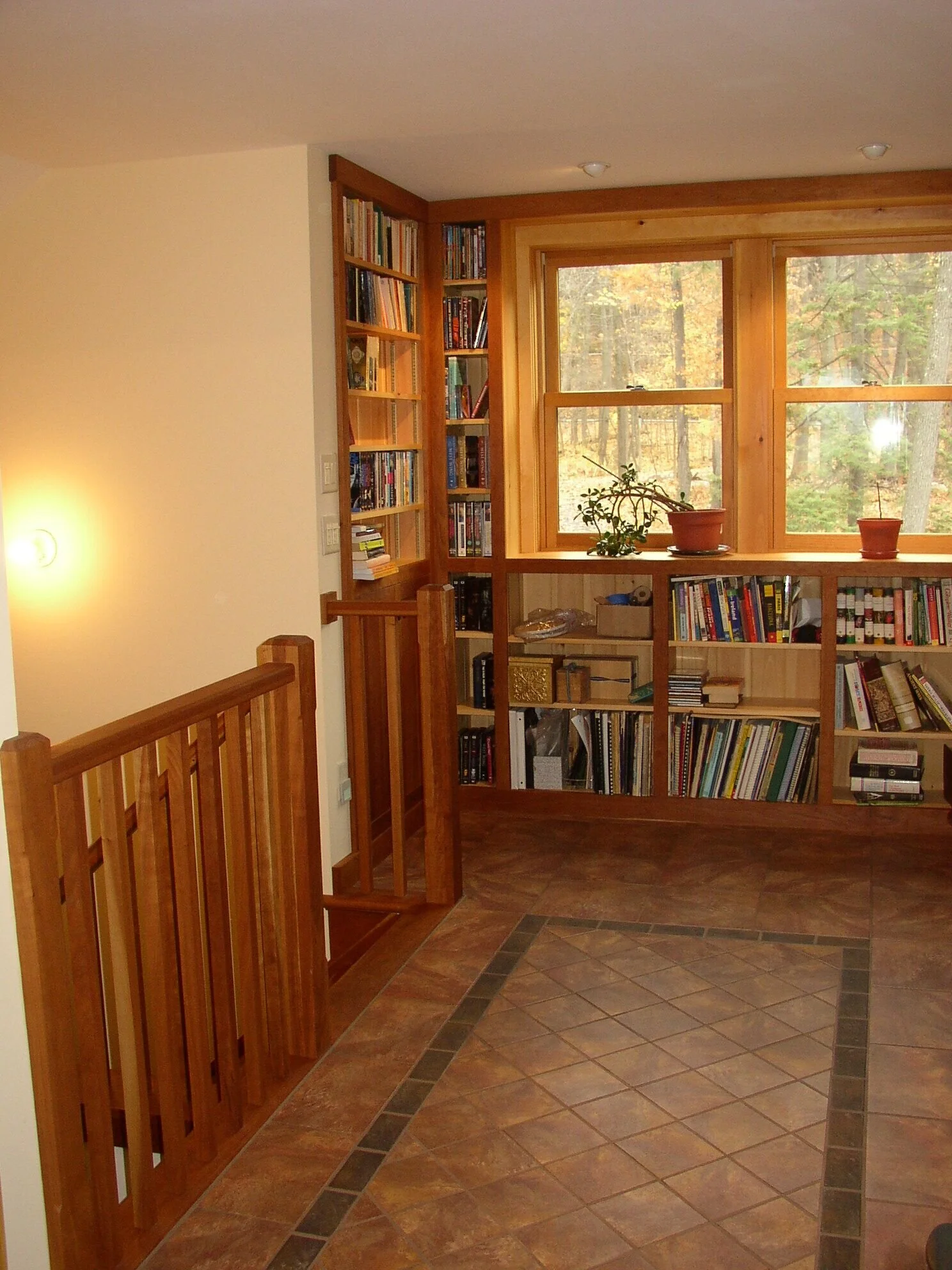 Craftsman Library on the Landing