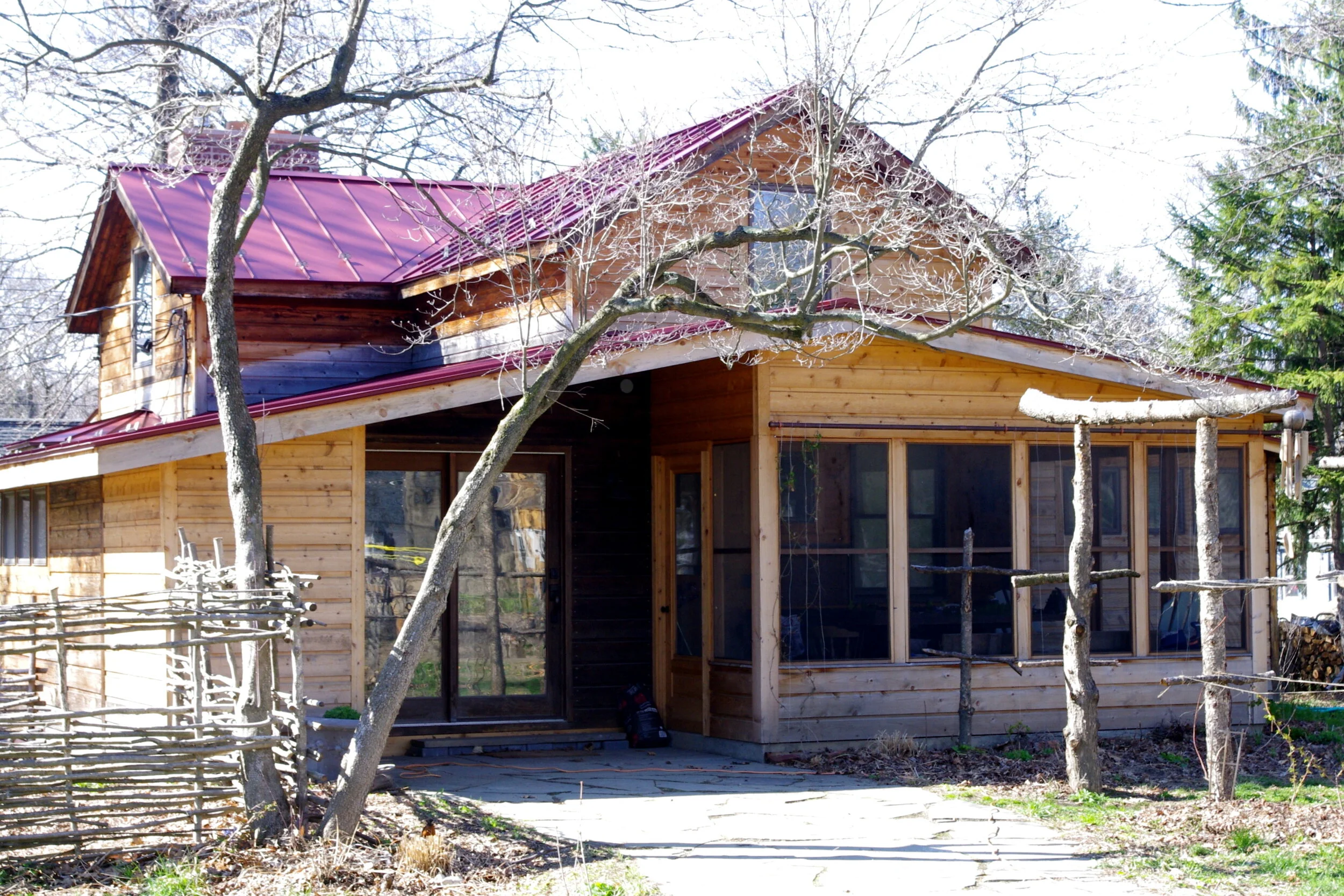 Screened Porch and covered entry Addition