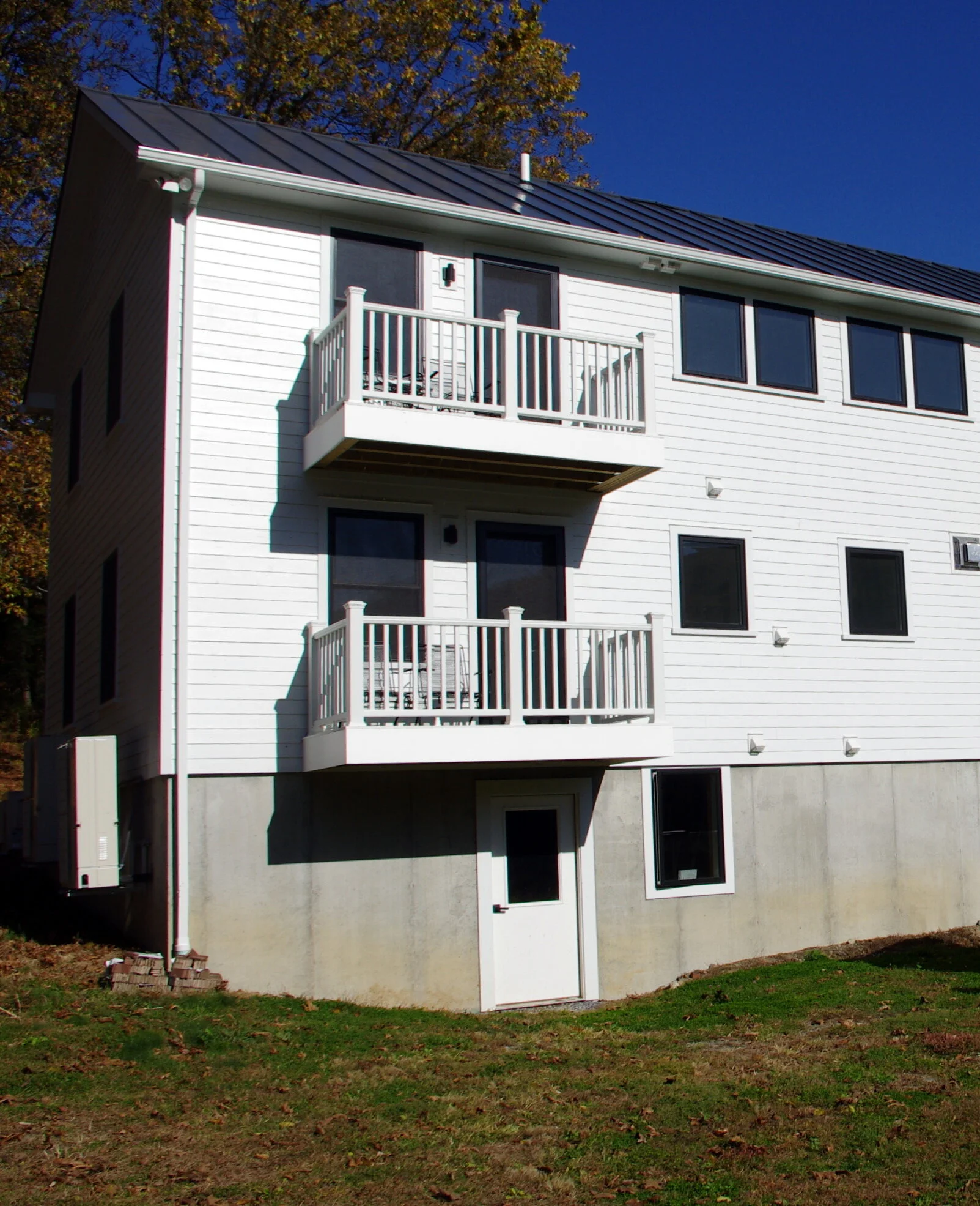 Private balconies off bedrooms