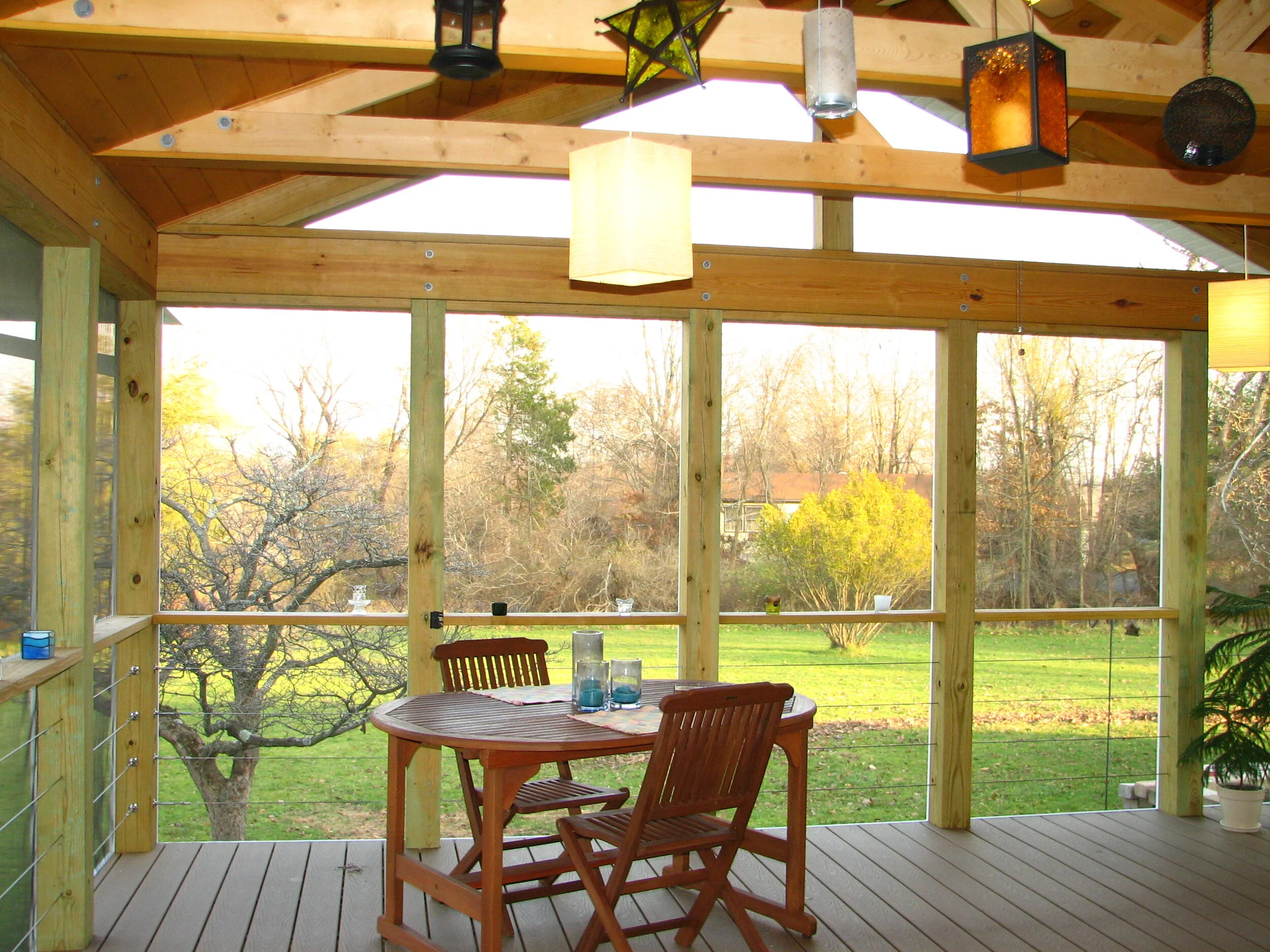 King Truss Screened Porch Addition