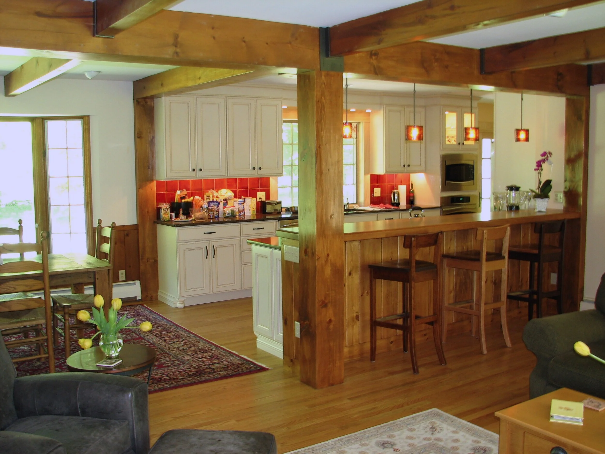 Removing walls around the kitchen