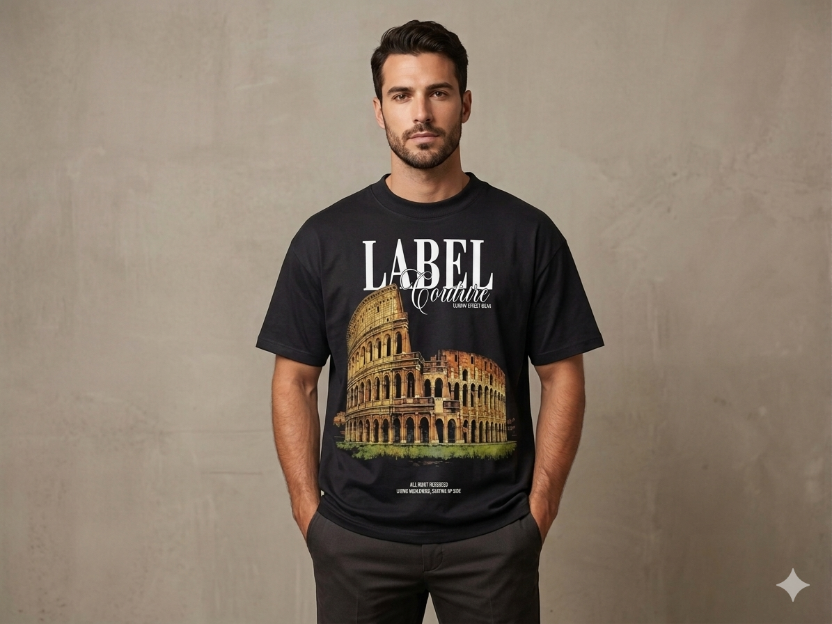 TEE LABEL COUTURE COLISEO ROMANO