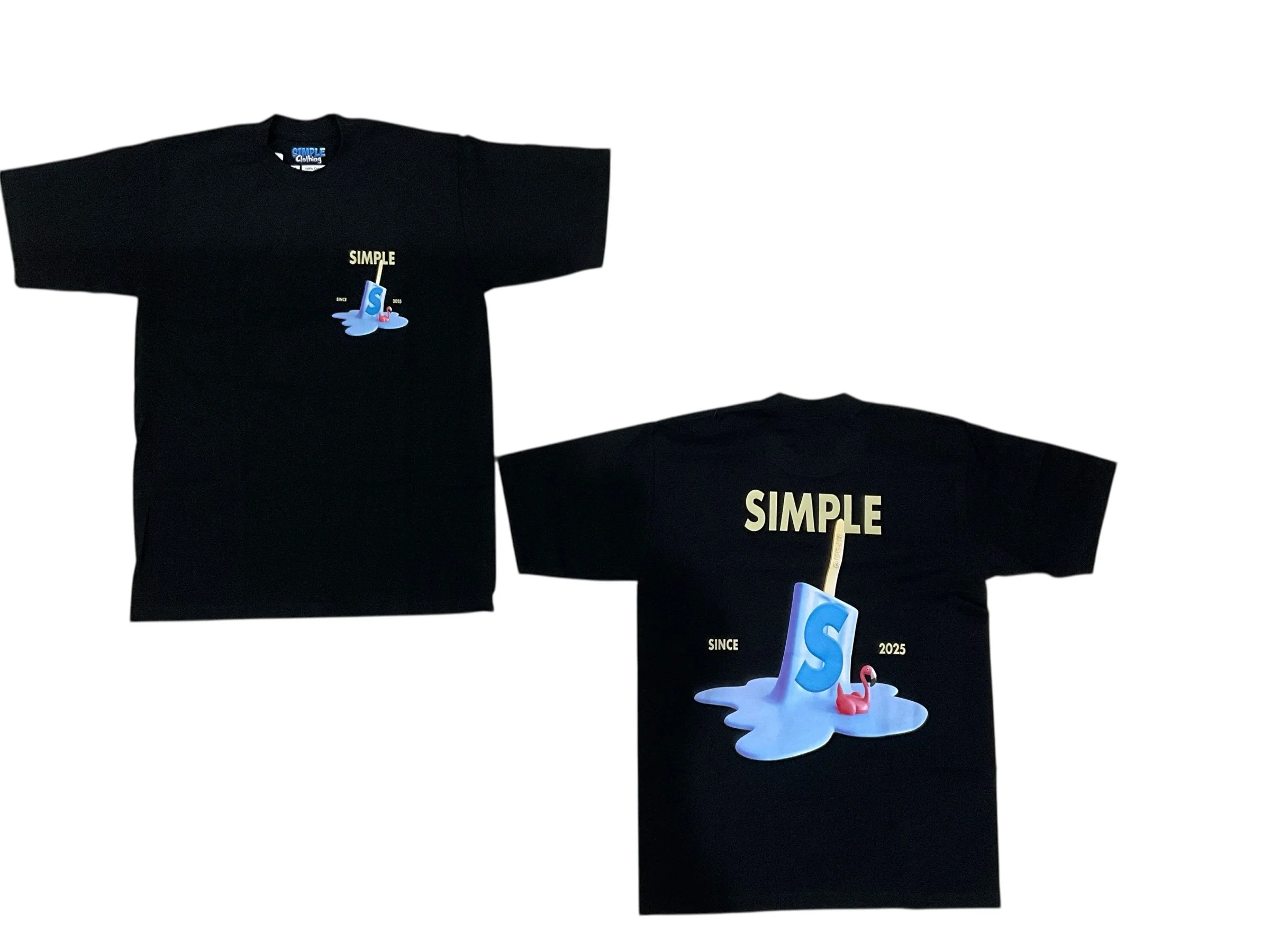 TEE SIMPLE PALETA DE MANTECADO BABY BLUE DERRETIDA