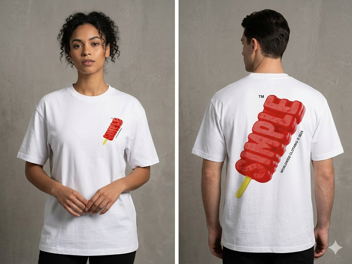 TEE SIMPLE paleta de mant con palabra simple