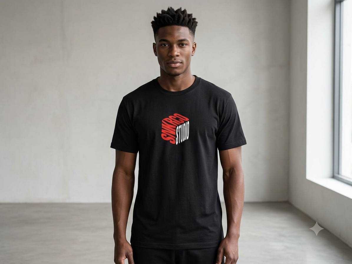 TEE SNKRCO CUBO BLANCO Y ROJO