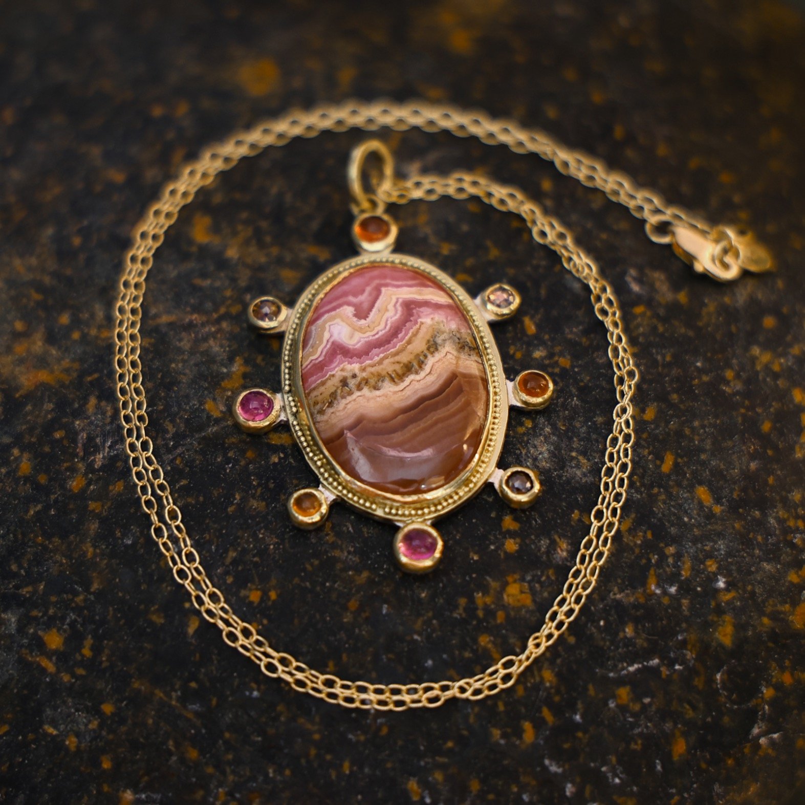 Rhodochrosite Pendant