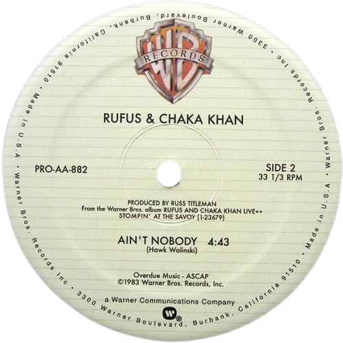 George Benson / Rufus & Chaka Khan 'Give Me The Night / Ain't Nobody'