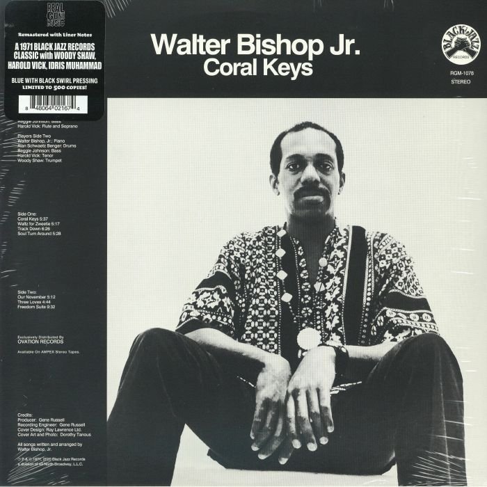 Walter Bishop Jr. 'Coral Keys' (Blue / Black Swirl Vinyl)