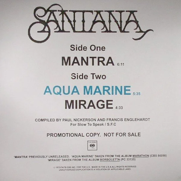 Santana 'Mantra / Aquamarine / Mirage'