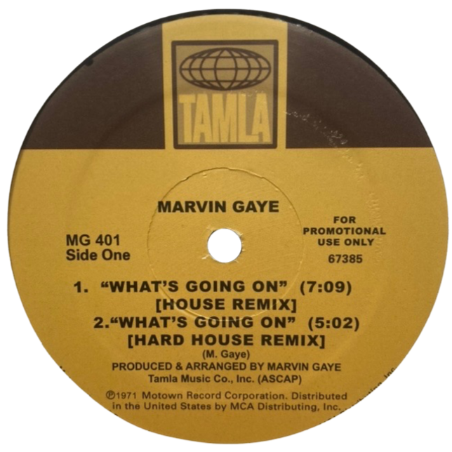 Marvin Gaye 'What's Going On / Got To Give It Up' (House Remixes)