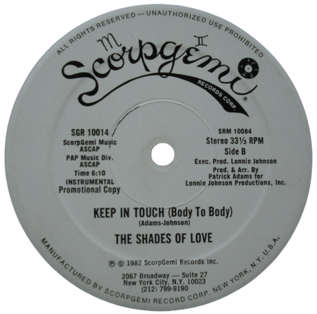 The Shades Of Love 'Keep In Touch (Body To Body)'