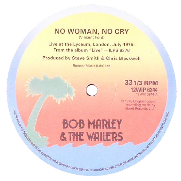 Bob Marley & The Wailers 'No Woman No Cry / Jamming'
