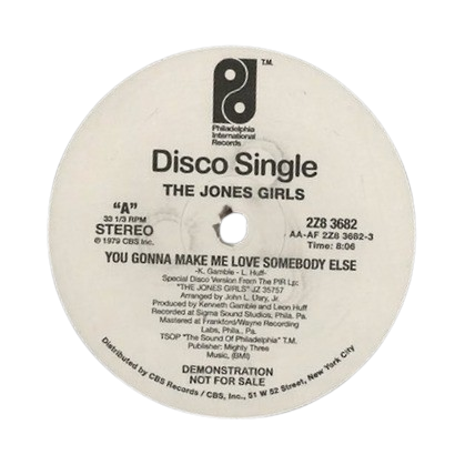 The Jones Girls 'You Gonna Make Me Love Somebody Else / Nights Over Egypt'