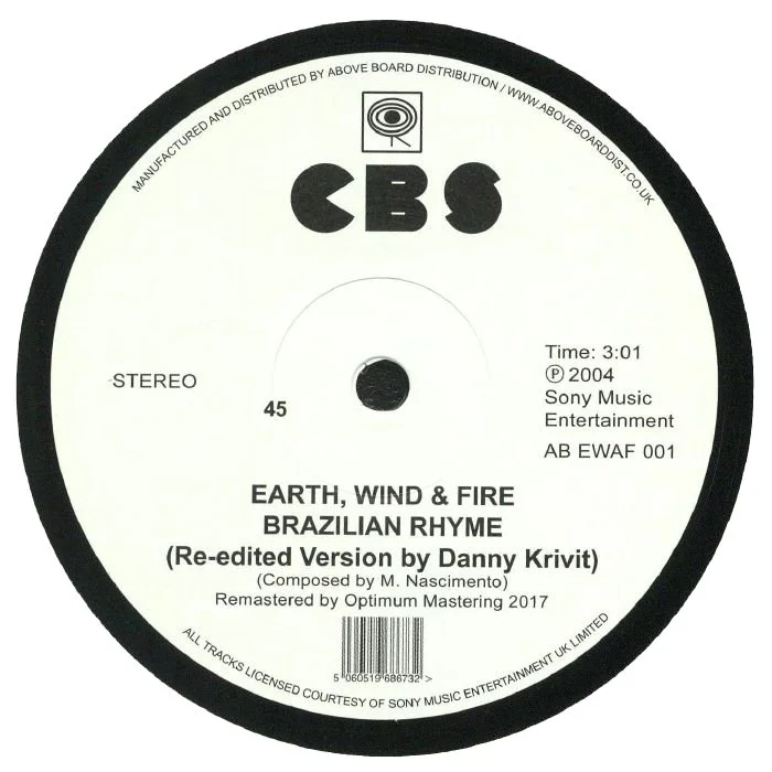 Earth, Wind & Fire 'Brazilian Rhyme / Runnin' (Danny Krivit Edits)