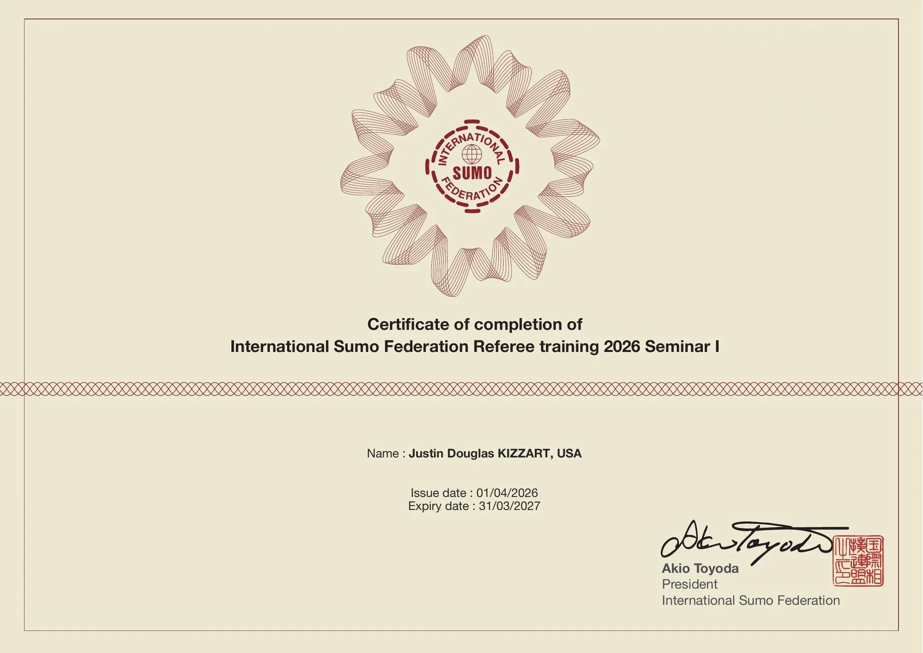 IFS Referee Training — 2026 Seminar I