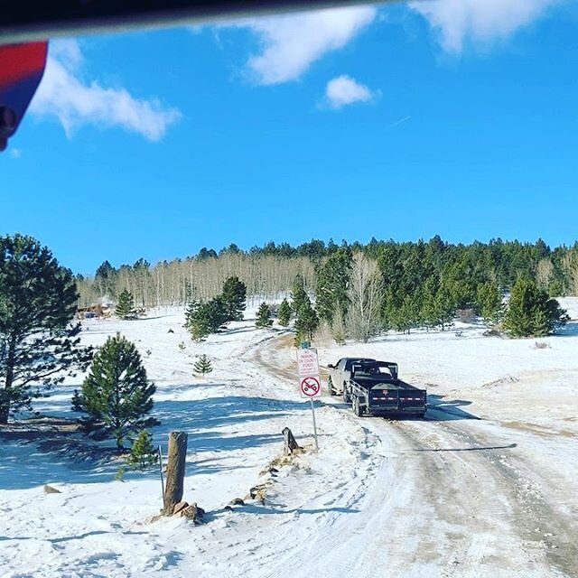 Our customer had asked us to put risers and more material over his septic tank because it froze last year. This jobsite and homesite has an amazing view of Colorado&rsquo;s finest Rocky Mountains. We couldn&rsquo;t get the dump trucks to climb this r