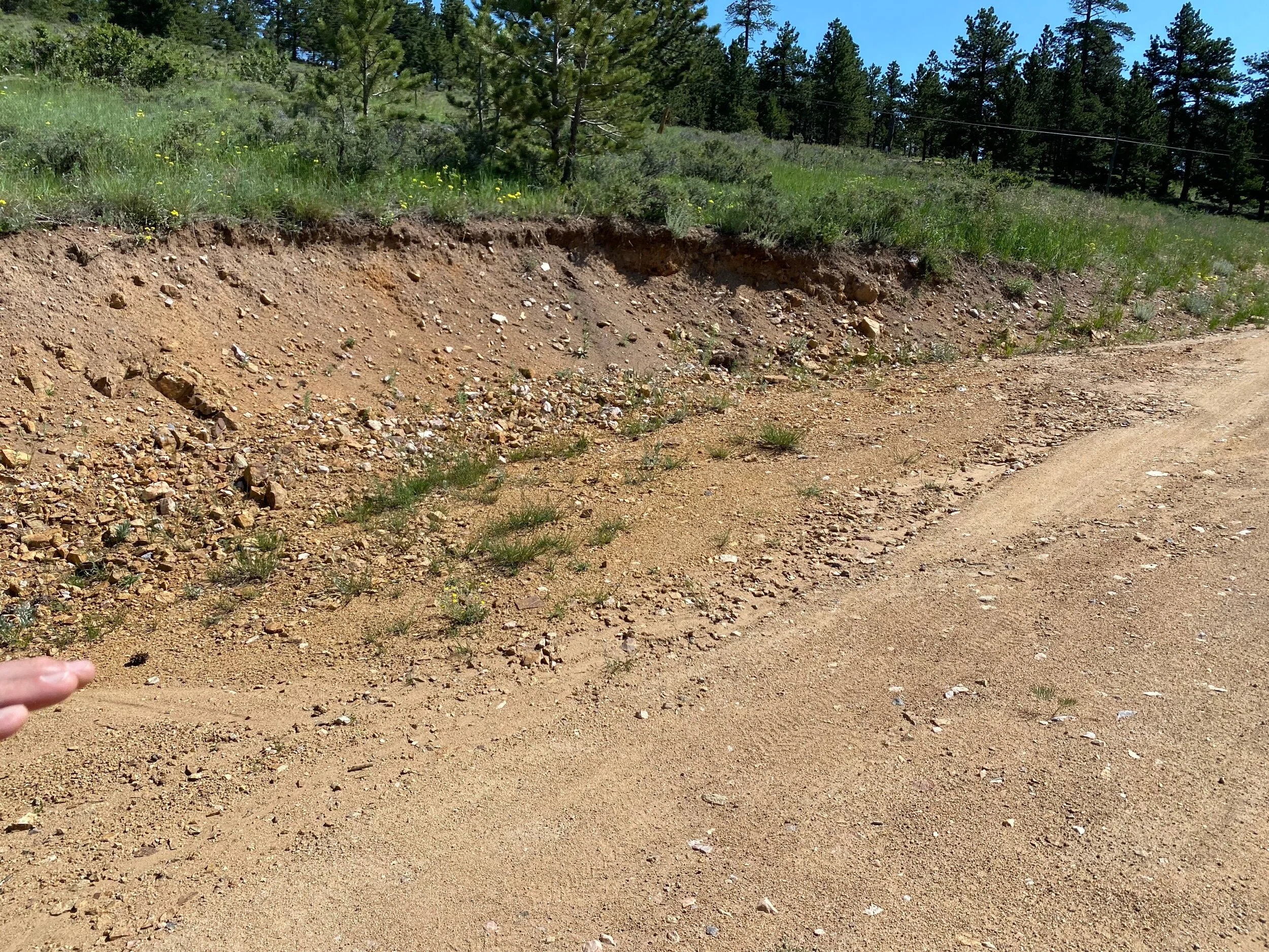 Access road improvements near Allenspark site visit