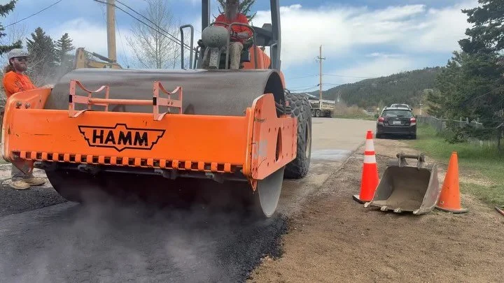 Not in sequential order but tells the story nonetheless. There was a blockage in this sewer service line at the main where it connect into the sewer main. Needless to say we had to open a big hole in the road and bring it back grade with compaction a