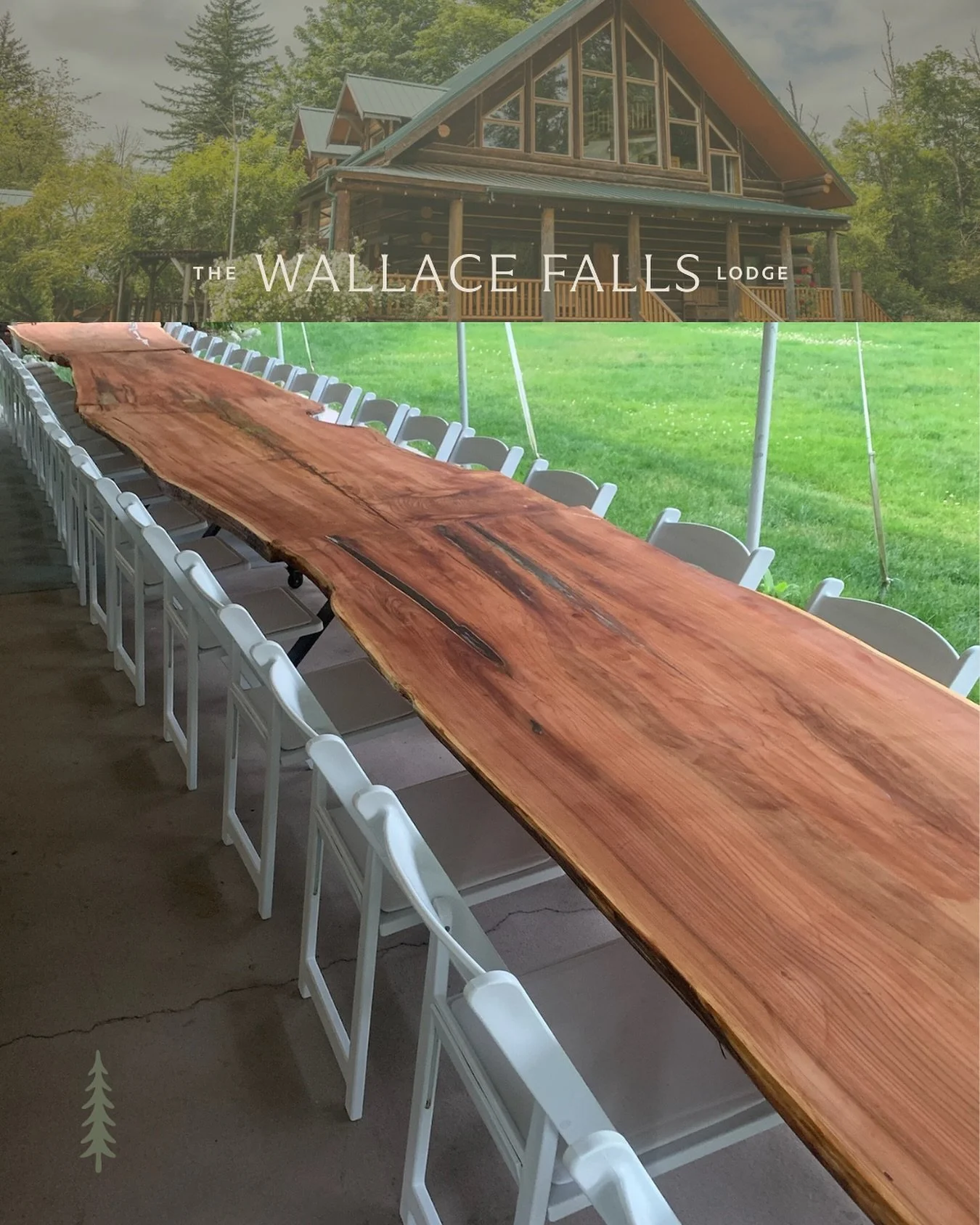 A gathering that goes on forever, and you never want it to stop.

At Wallace Falls Lodge, our handcrafted live-edge tables were built right here, carved from the land that surrounds us.

They&rsquo;re more than just furniture - they&rsquo;re a canvas