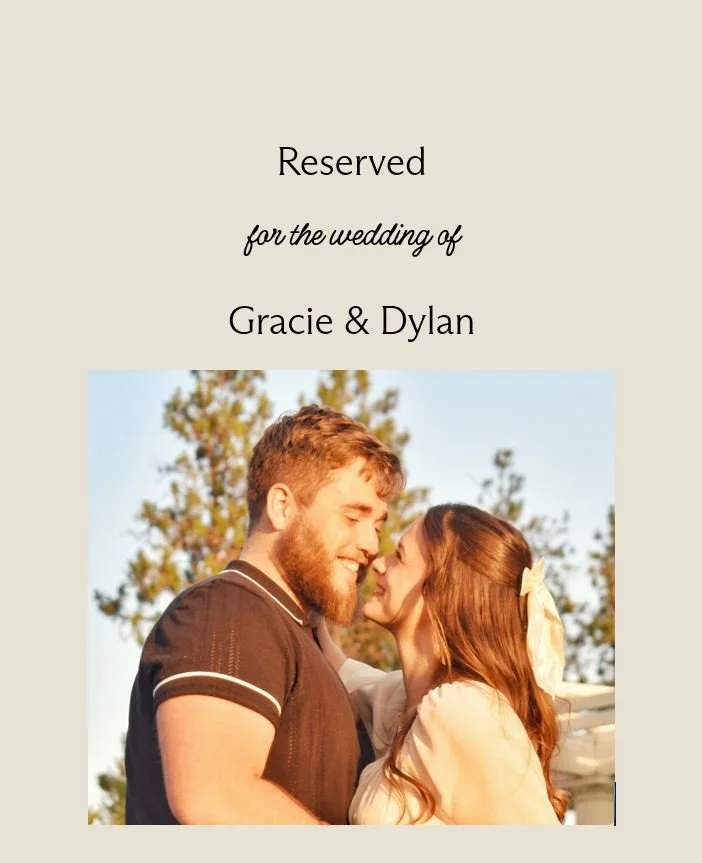 Wedding of Gracie &amp; Dylan