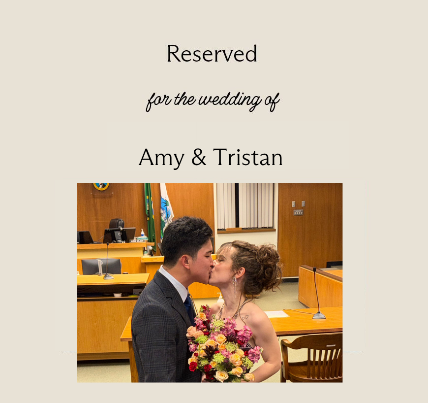 Wedding of Amy &amp; Tristan