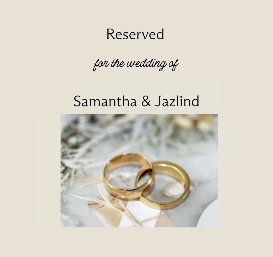 Wedding of Samantha &amp; Jazlind 