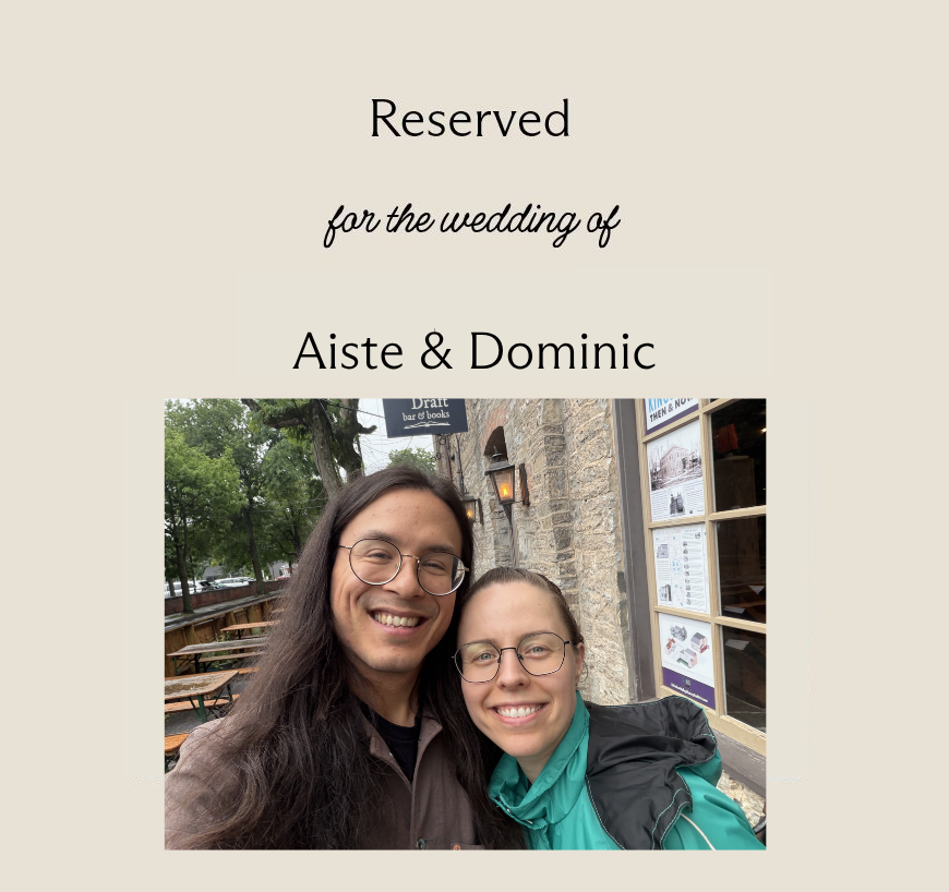 Wedding of Aiste &amp; Dominic 