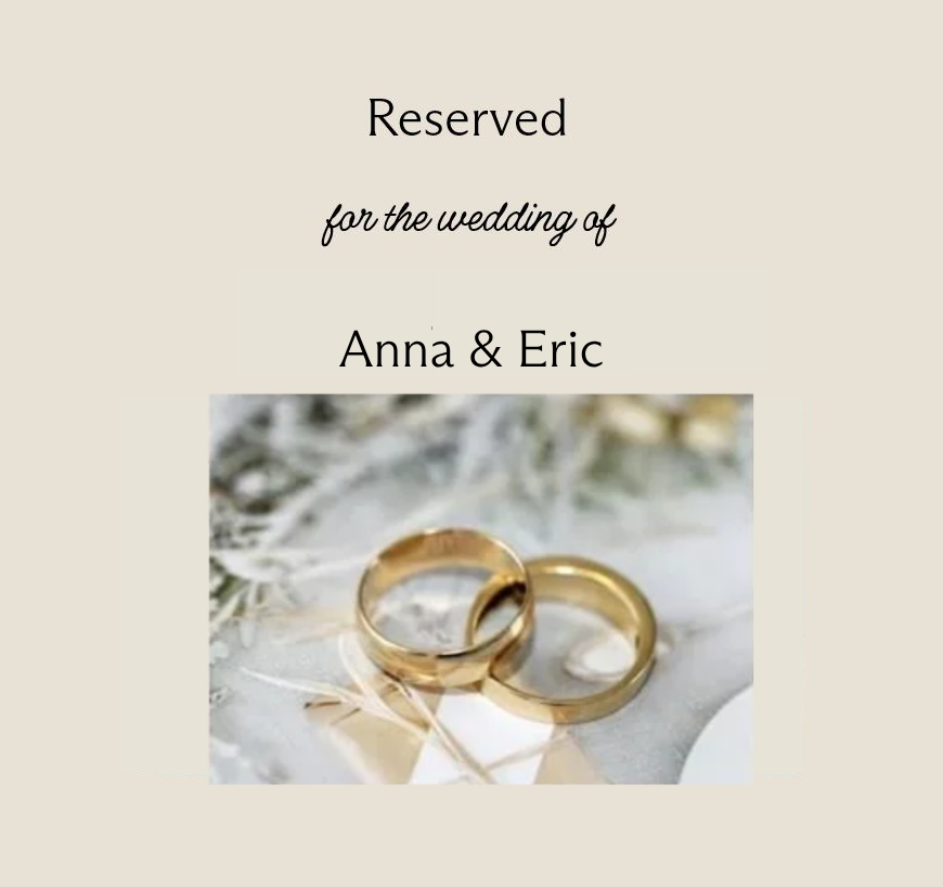 Wedding of Anna &amp; Eric