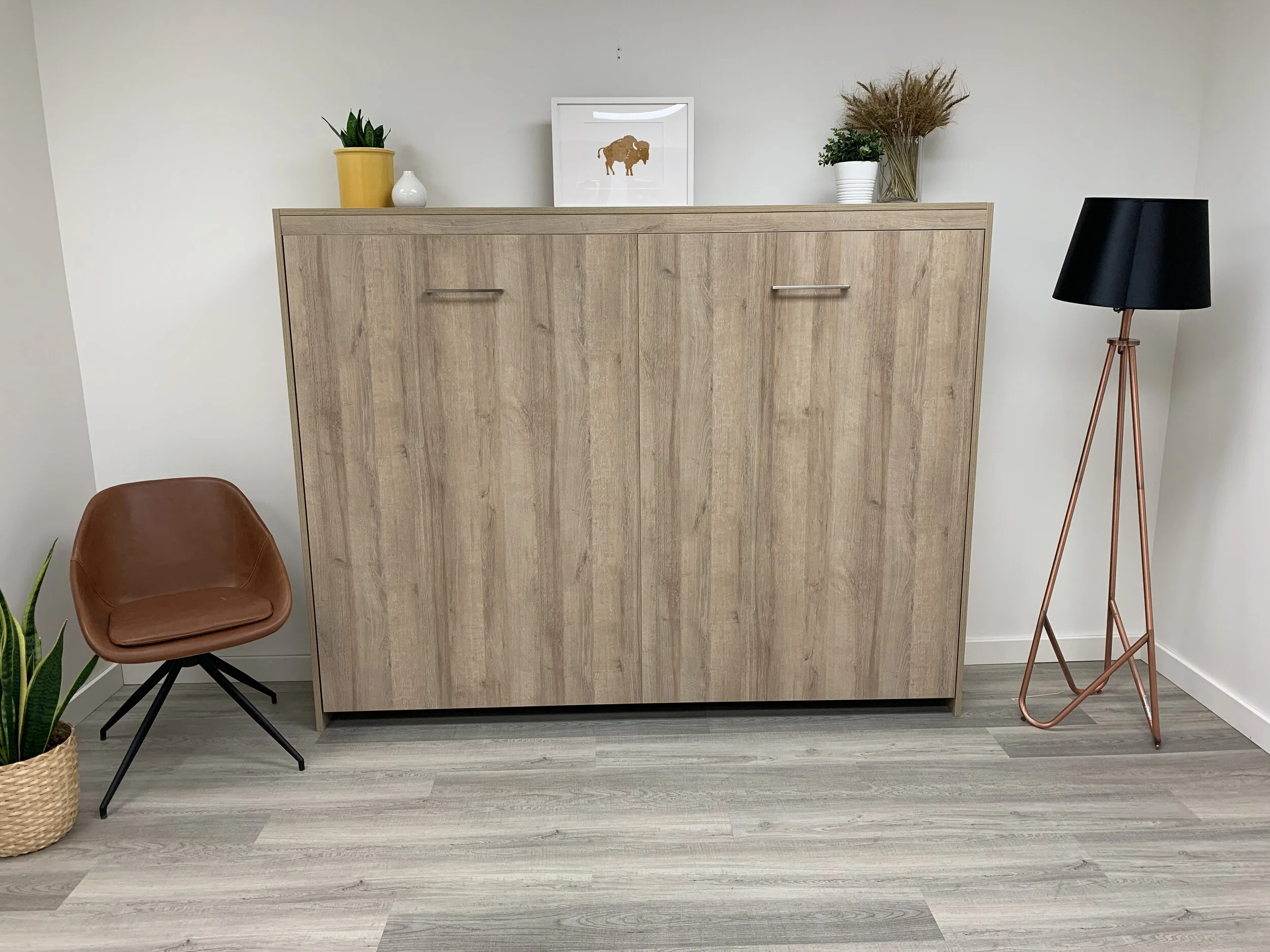 Double MURPHY™ Slab Style SideTilt Wall Bed — Murphy Wall Beds Manitoba