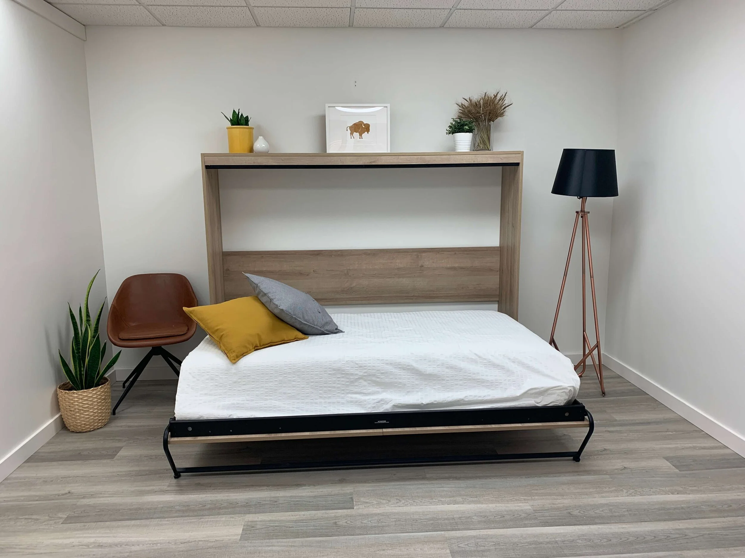 Double MURPHY™ Slab Style SideTilt Wall Bed — Murphy Wall Beds Manitoba