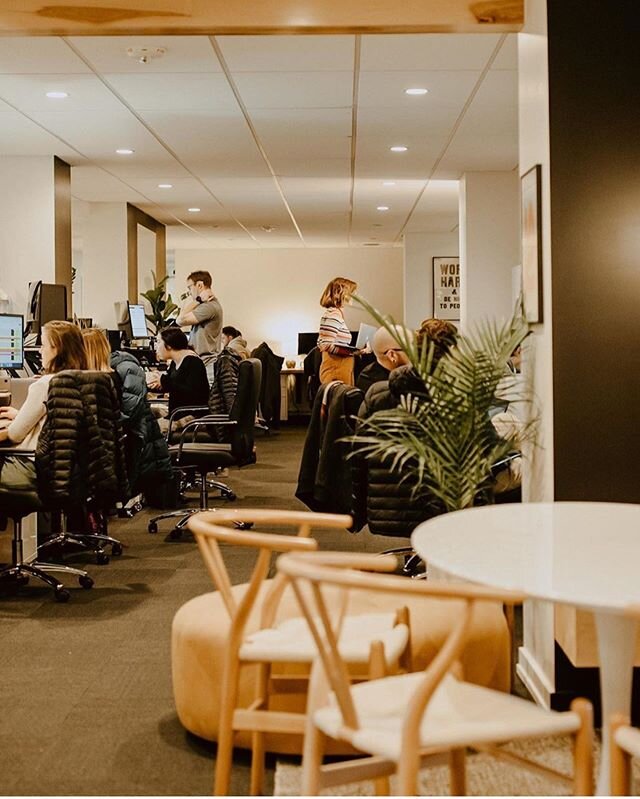We&rsquo;ve been working on an interior design project for @wearelumenad for over a year (renovating old buildings is no joke) and it feels so good to see the office in its new state full of people. Photo: @marykantnerphoto