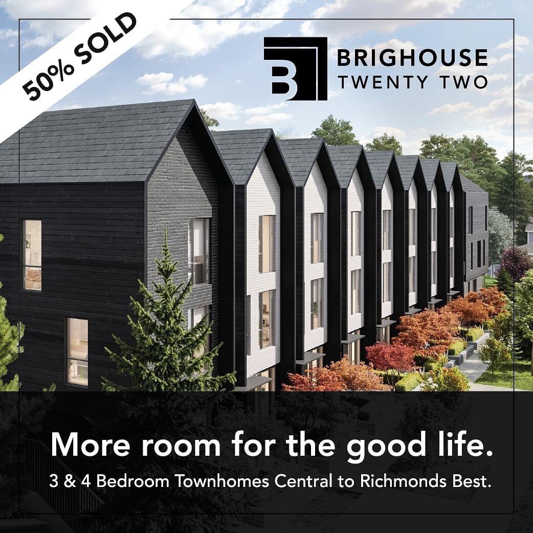 BRIGHOUSE 22 by @southstreetdevelopment group is now 50% SOLD OUT! 

These homes are designed with function and form that provide ample space for a family to grow. Giving you more room to cook, more room to entertain, more room to play, more room to 