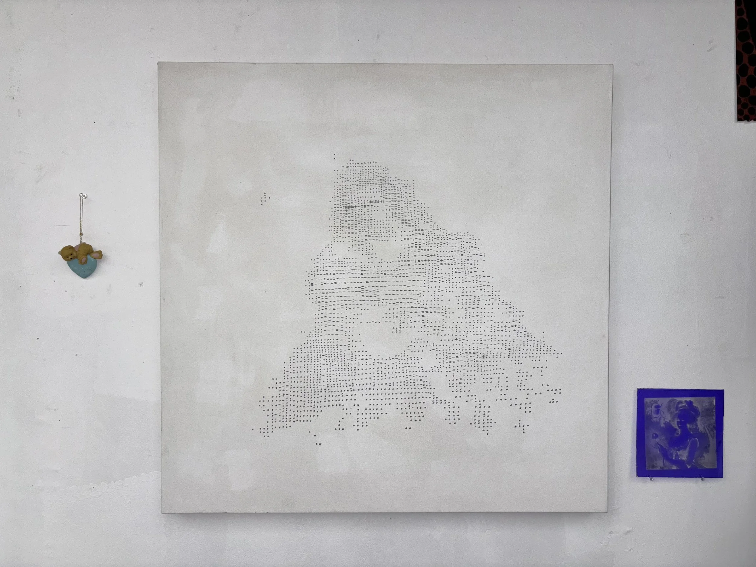 mother and child ∷ 33 x 33 in ∷ graphite on canvas